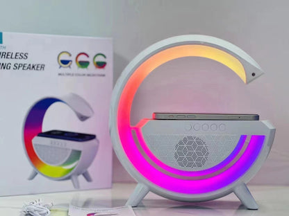 Led Wireless Charger Speaker Smart Galaxy