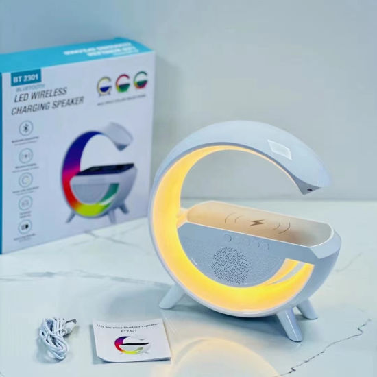 Led Wireless Charger Speaker Smart Galaxy