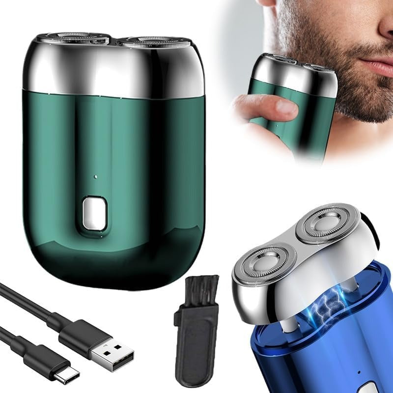 Mini Shavers for Men, Washable Double Head Smart Galaxy
