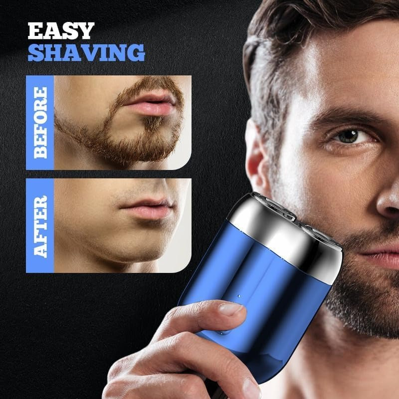 Mini Shavers for Men, Washable Double Head Smart Galaxy