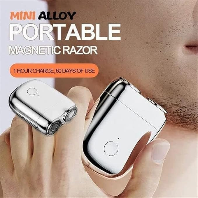 Mini Shavers for Men, Washable Double Head Smart Galaxy